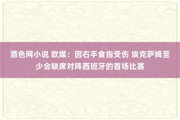 酒色网小说 欧媒：因右手食指受伤 埃克萨姆至少会缺席对阵西班牙的首场比赛