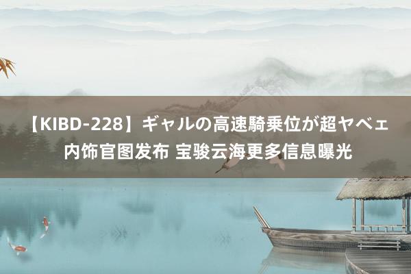 【KIBD-228】ギャルの高速騎乗位が超ヤベェ 内饰官图发布 宝骏云海更多信息曝光