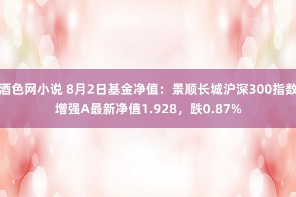 酒色网小说 8月2日基金净值：景顺长城沪深300指数增强A最新净值1.928，跌0.87%