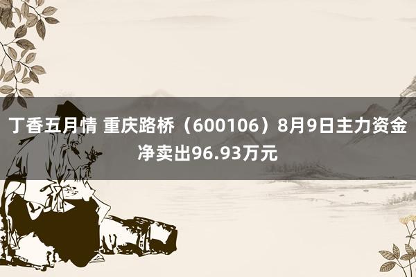 丁香五月情 重庆路桥（600106）8月9日主力资金净卖出96.93万元