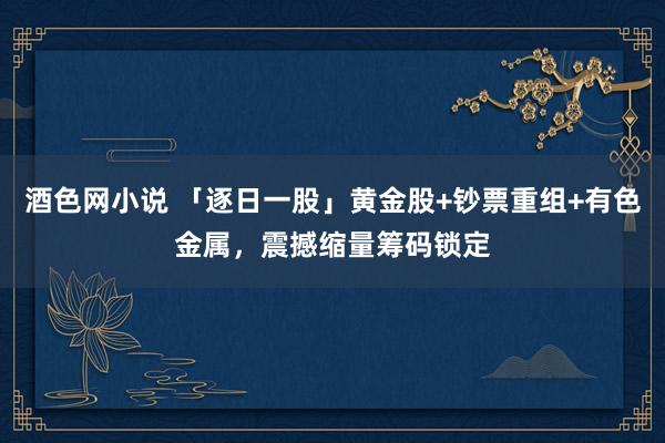 酒色网小说 「逐日一股」黄金股+钞票重组+有色金属，震撼缩量筹码锁定