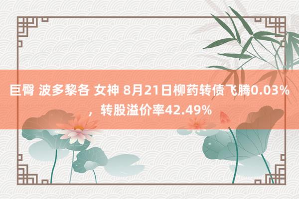 巨臀 波多黎各 女神 8月21日柳药转债飞腾0.03%，转股溢价率42.49%